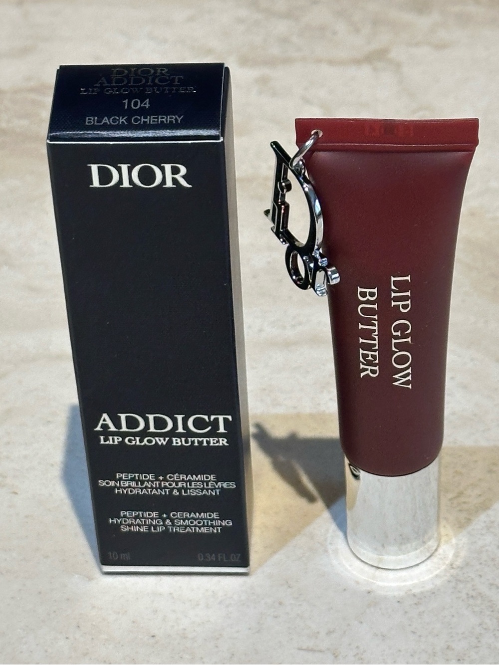 Dior Lip Glow Butter Hydrating Gloss Balm - 104 Black Cherry